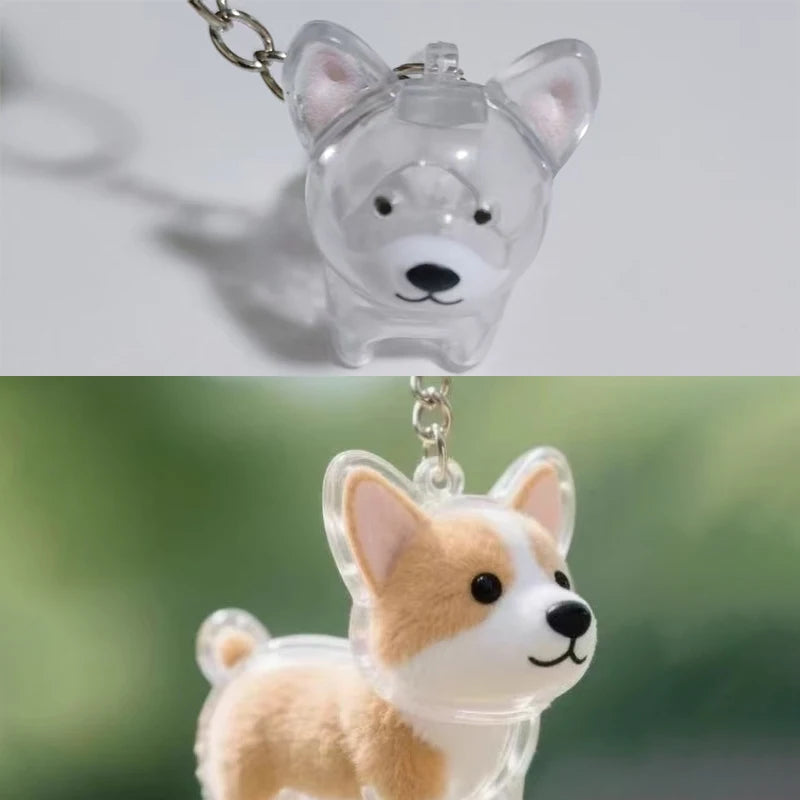 New Clear Puppy Hair Memorial Keepsake Capsule Pet's Dog Fur Container DIY Pendant Ke lifestyle view