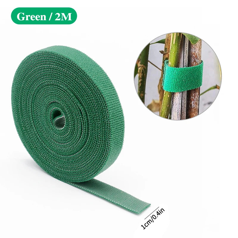 Ties Nylon Plant Bandage Garden Hook Loop Bamboo Cane Wrap Support Garden close-up view