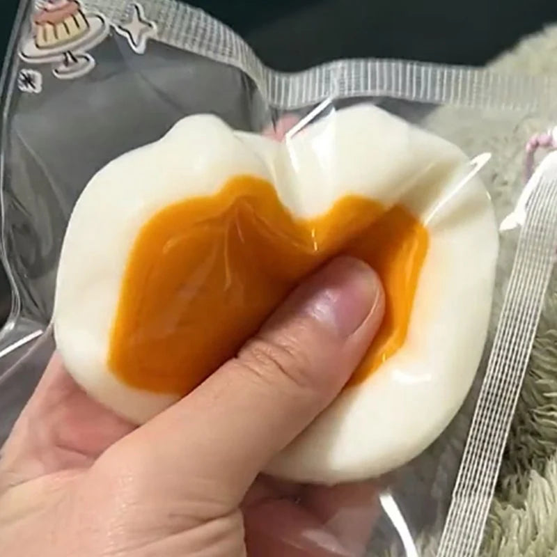 Sticky TPR Cute Cat Cheese Bread Pressure Relief Soft Squishy Fingertip Toy Relieving alternate view