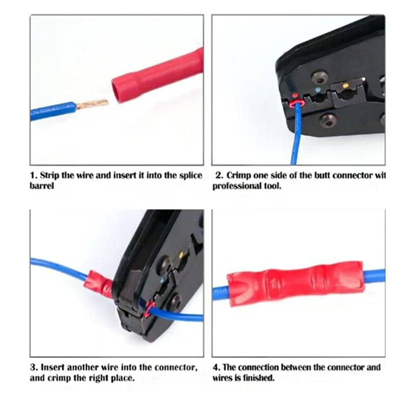 Insulated Crimp Terminals 50 Pcs Assorted Electrical Wire Connectors close-up view