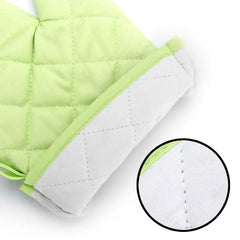 Non Slip Heat Proof Oven Glove | Polyester Cotton Microwave Protector for Baking and alternate view