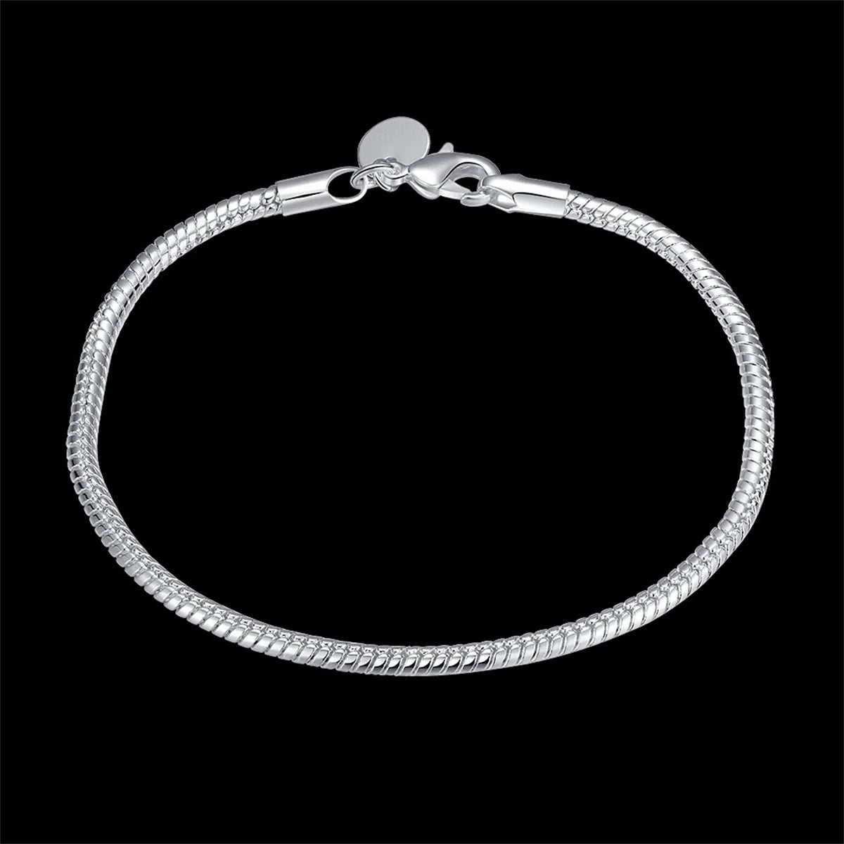 Sterling Silver Snake Chain Bracelet 3mm | DIY Jewelry Gift for Women lifestyle view