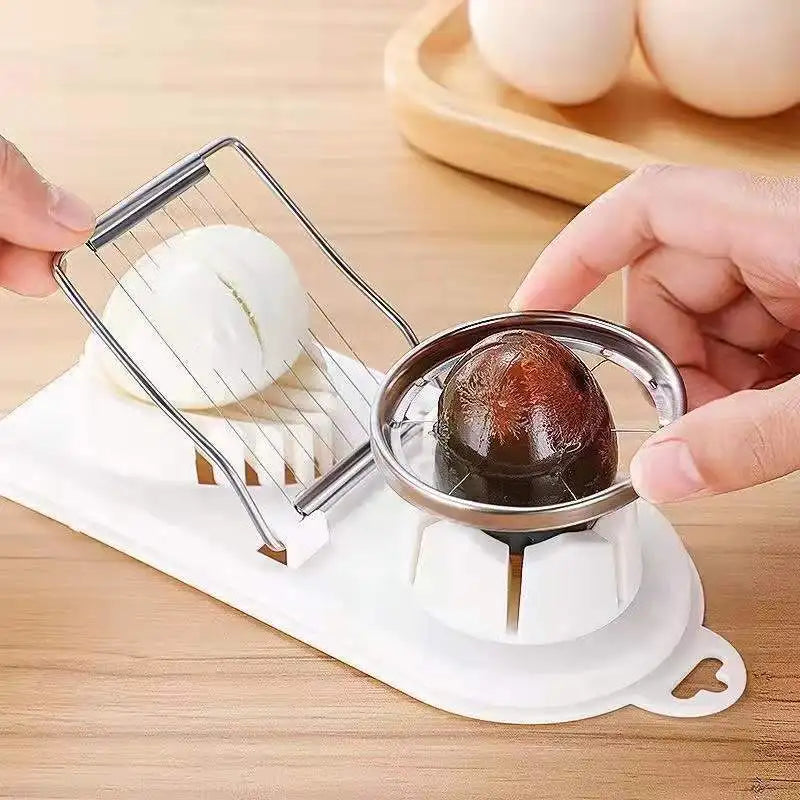 Multi-functional Egg Slicer, Egg Slicing and Cutting Device, Fancy Dicing and Cutting