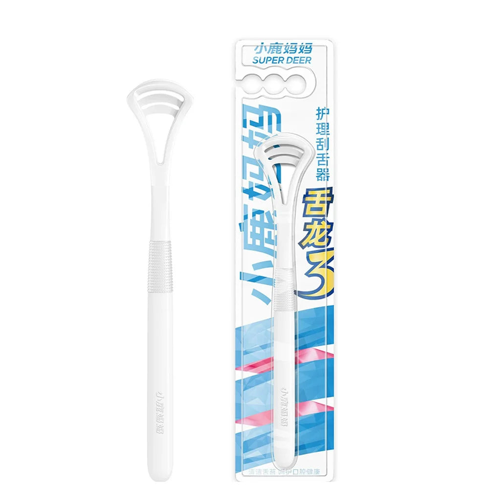 Super Deer Silicone Tongue Scraper 1Pcs Macaron Color Tonger Brush Cleaning Tools Toothbrush Oral Care Fresh Breath Safe Clean