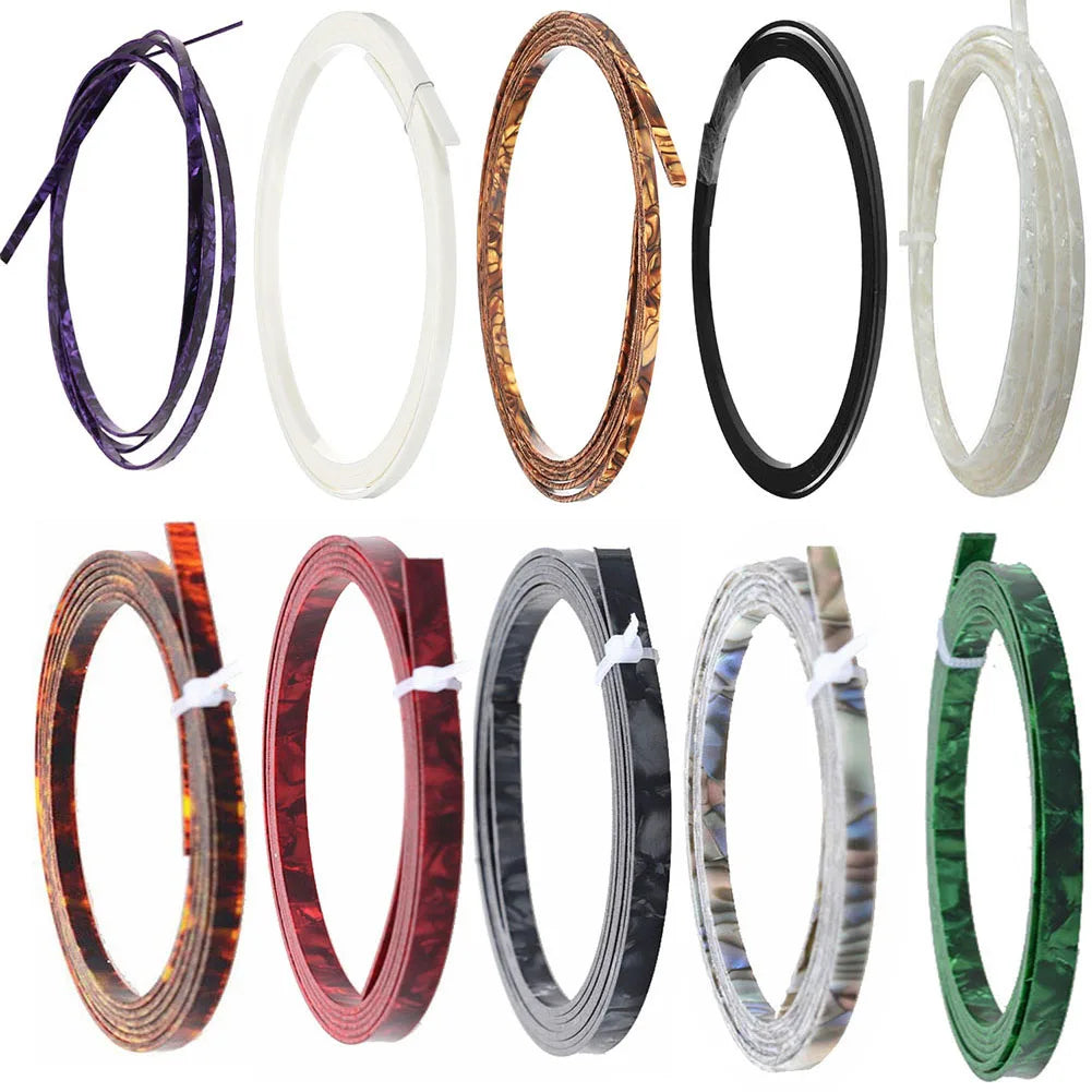 Guitar Binding Purfling Strips ABS Guitar Parts Accessories For Luthier Supplies Guitar Body Fingerb