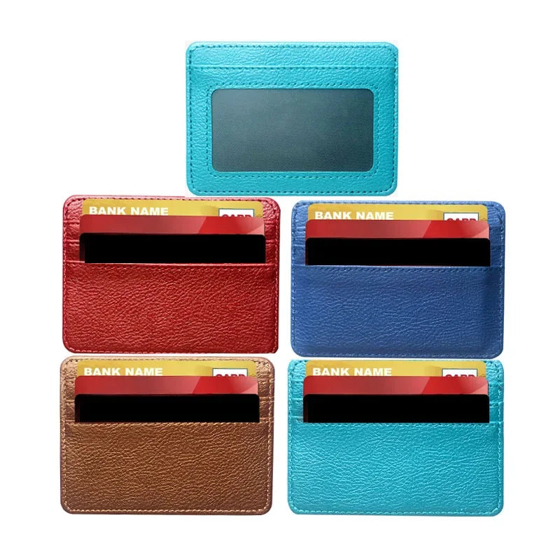Thin PU Leather Mini Wallet | Slim Credit Card Holder for Men alternate view