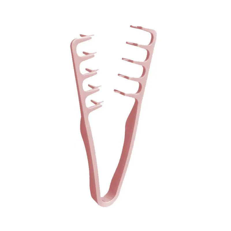 New Volumizing Wide-Tooth Hair Styling Comb Textured Styling Comb Korea Style Seam Cov close-up view