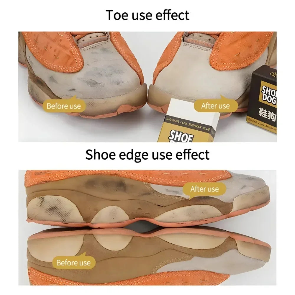Portable Shoe Wiper, Shoe Shine, Waterproof Cleaning, Suede Leather Sneakers, Rubber D close-up view