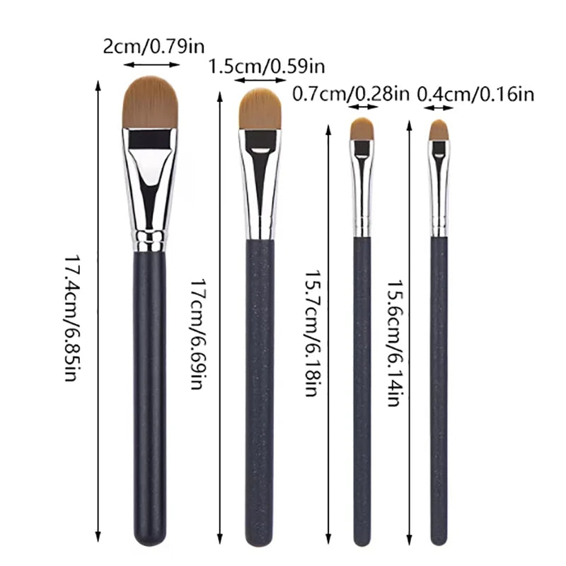 Flat Round Ultra-thin Foundation Concealer Makeup Brush | Professional Contour Liquid lifestyle view
