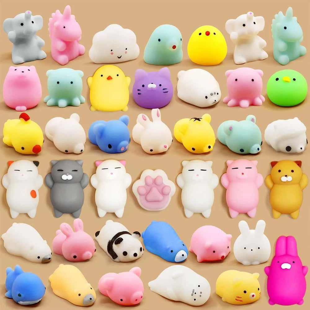 30PCS Pinch the Joyful Animal Tuan, Decompression Tool, Children's Push Scan Code Small Gift, Offlin