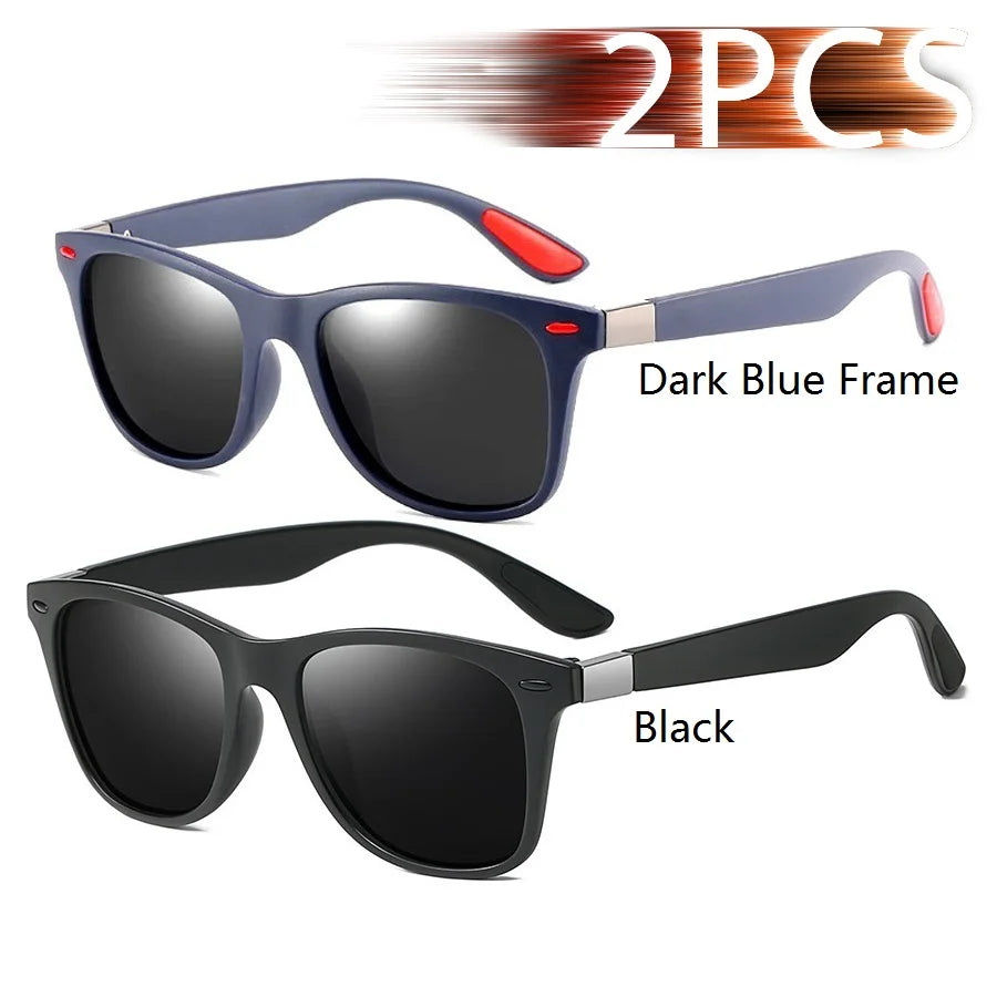 Square Unisex Driving Fishing Sunglasses Men Women Brand Designer Sun Glasses Anti-Gl alternate view