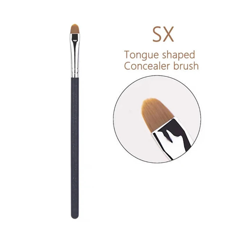Flat Round Ultra-thin Foundation Concealer Makeup Brush | Professional Contour Liquid close-up view