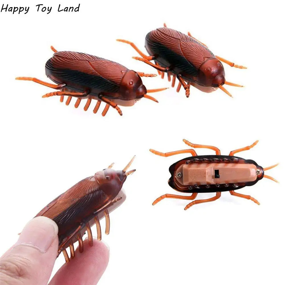 Electric Crawling Cockroach Toys Funny Simulation Fake Roach Prank Toys Trick Joke Toy Novelty Gadge