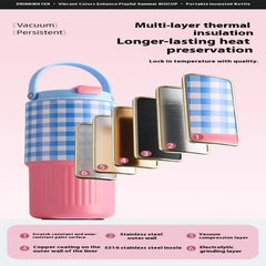 316 Stainless Steel Car Travel Mug Thermos Cup For Hot And Cold Dual Use Portable Tumbler With Handl