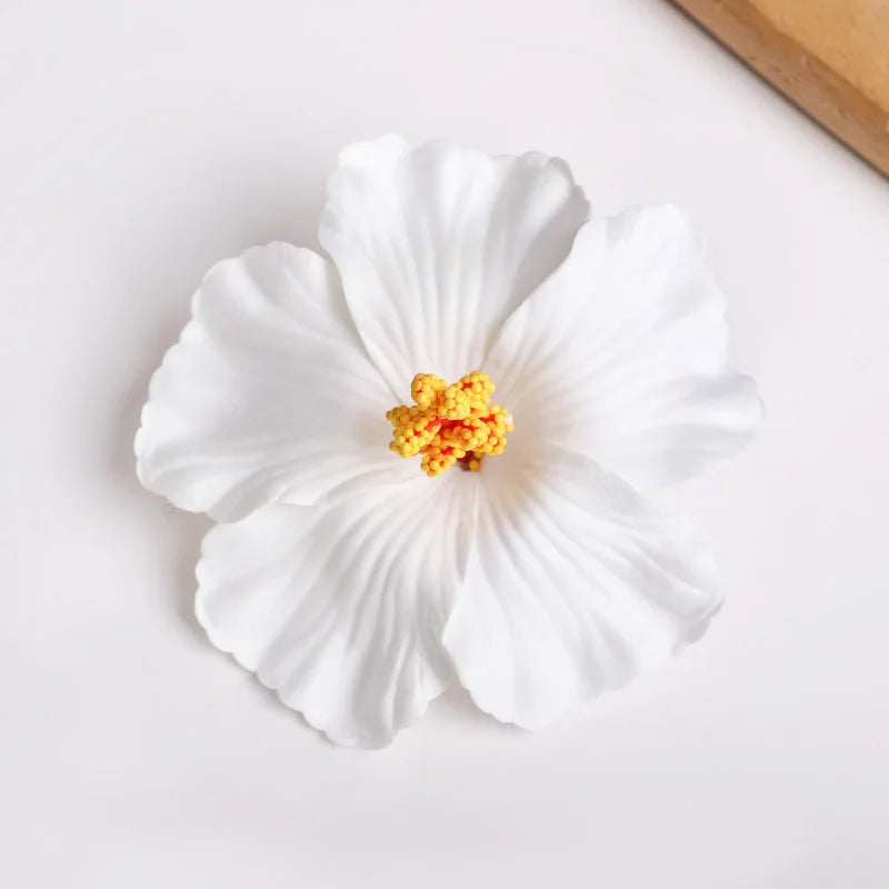 Hawaiian Flower Hair Clips for Summer | 2 or 5 Pack Tropical Hair Accessories alternate view