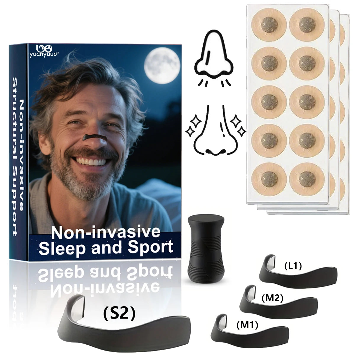 Nasal Dilator for Exercise and Daily Use | Magnetic Nasal Strips for Better Breathing