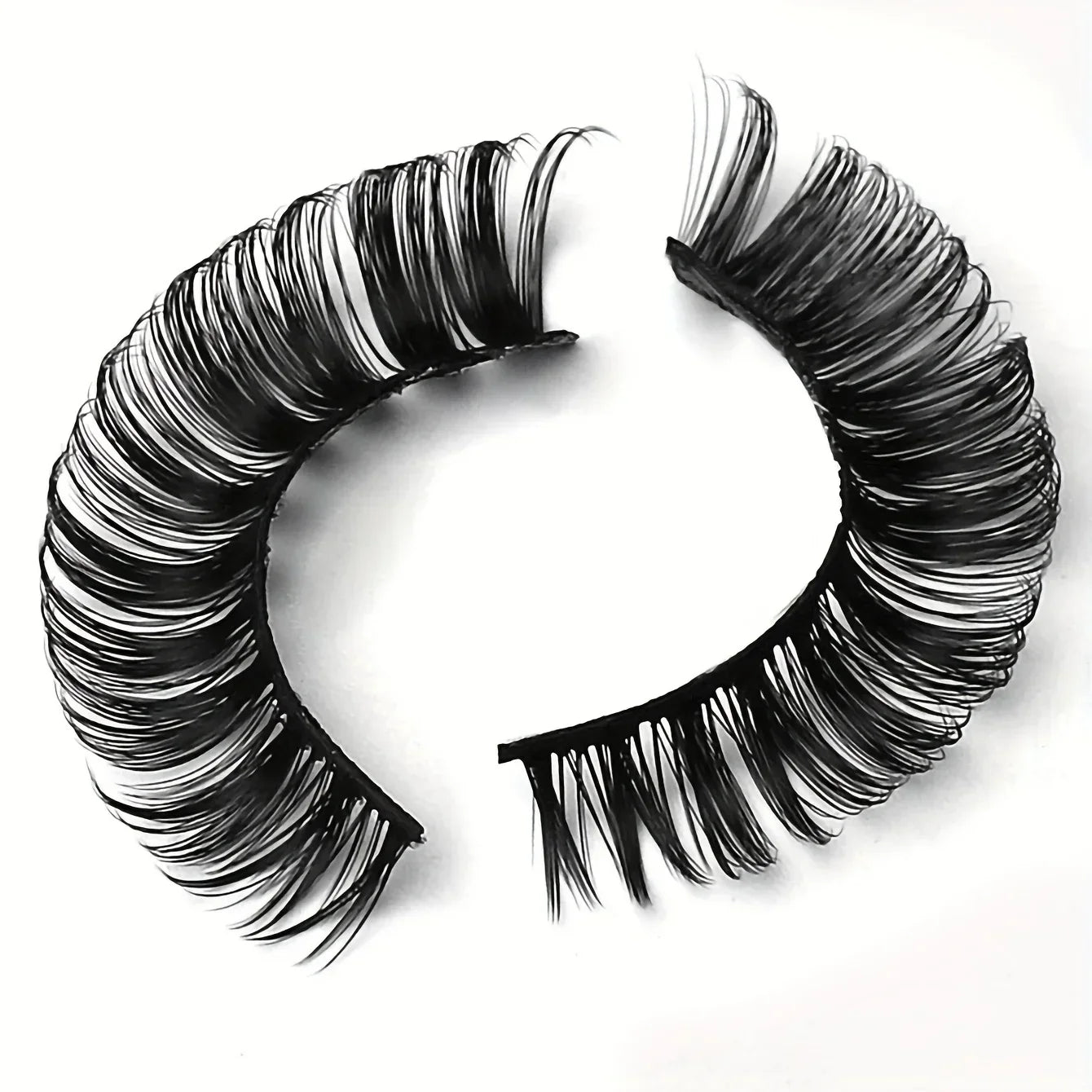 10 Pairs Russian Strip Lashes DD Curl | Fluffy Wispy Faux Mink Lashes Pack additional angle