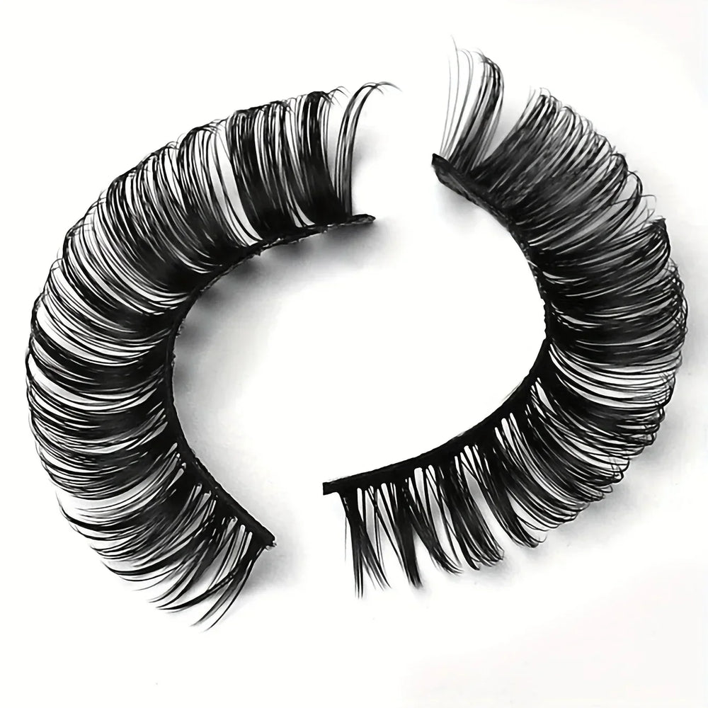 10 Pairs Russian Strip Lashes DD Curl | Fluffy Wispy Faux Mink Lashes Pack additional angle