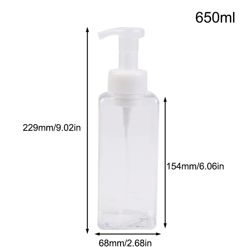 Portable Foam Soap Dispenser Manual Press Pump Bottle 250/450/650ml Foaming Liquid Sh alternate view