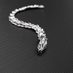 Hip Hop Punk Dragon Bracelet | Unisex Metal Chain Bracelet alternate view