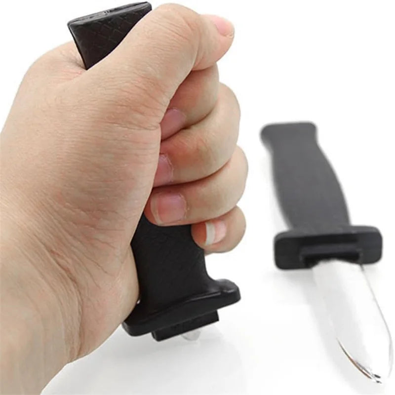 Retractable Fake Knife Toy Plastic Prop Trick Blade Halloween Fools Day Party Cospl additional angle