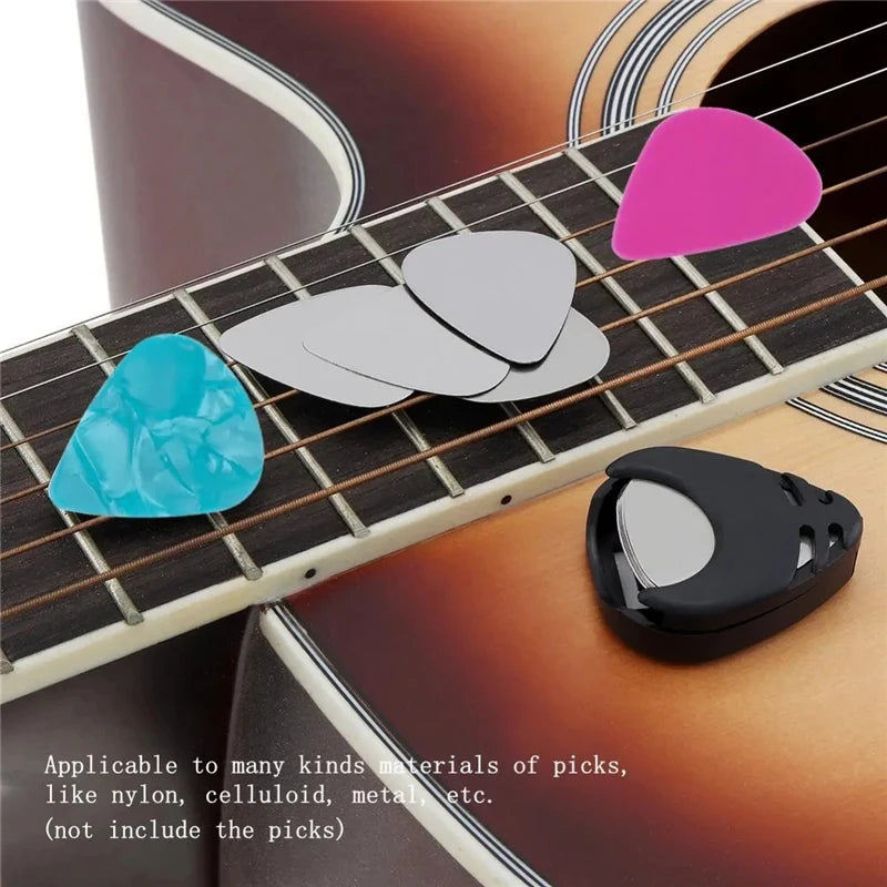 1/5/10Pcs Guitar Pick Holder Plastic Plectrum Case Mediator Quick Storage Self Adhesi alternate view