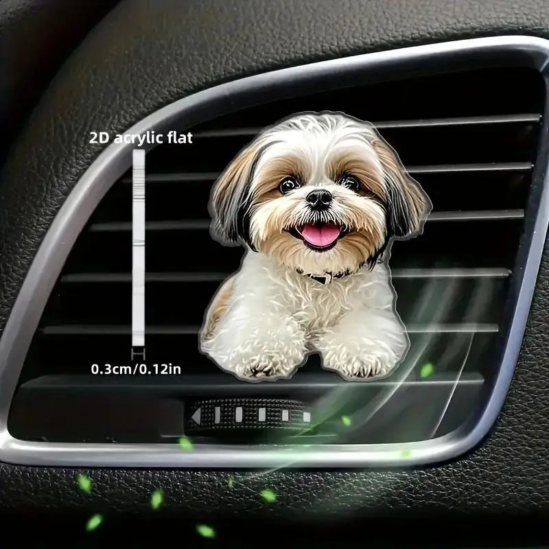 Acrylic Car Vent Clip Aromatherapy Air Freshener Holder 2D Decorative Air Conditionin lifestyle view
