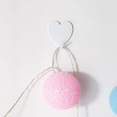 Heart-Shaped Hooks for Decorations close-up view