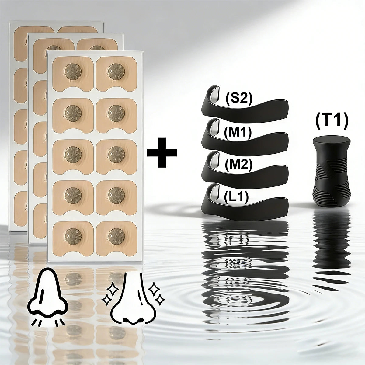 Nasal Dilator for Exercise and Daily Use | Magnetic Nasal Strips for Better Breathi additional angle