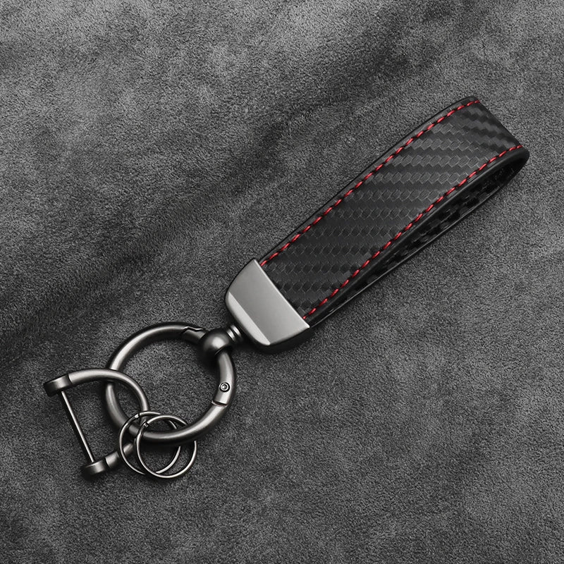 Carbon Fiber Car Key Chain Buckle Key Ring alternate view