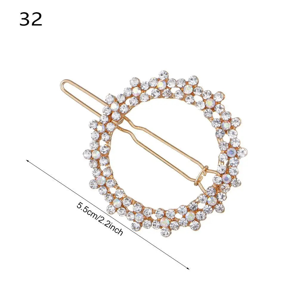 1PC Geometric Ponytail Hairpins Bobby Pins Knot Hair Clip Star Heart Barrettes Metal alternate view