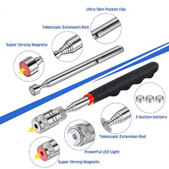 Mini Portable Telescopic Magnet Pen | Extendable Pick Up Tool for Nuts and Bolts close-up view