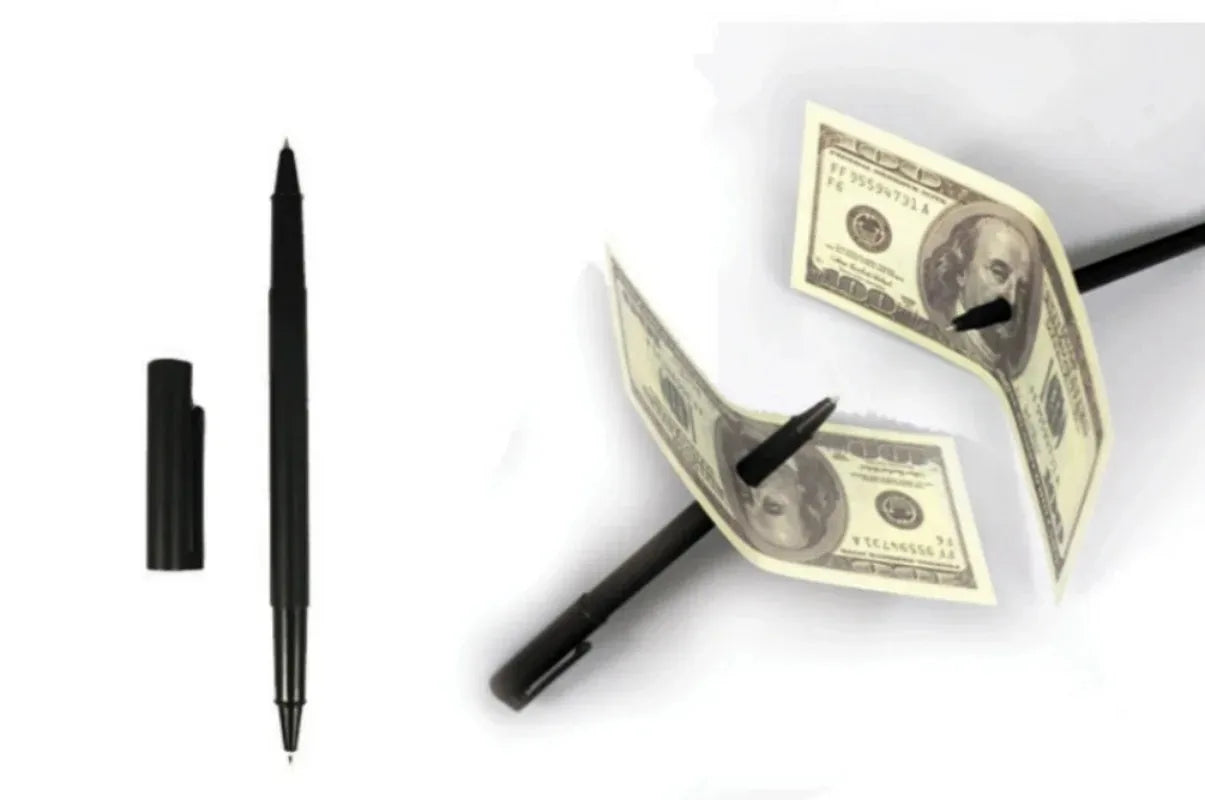 Magic Pen Trick for Bills | Close-Up Street Magic Prop lifestyle view