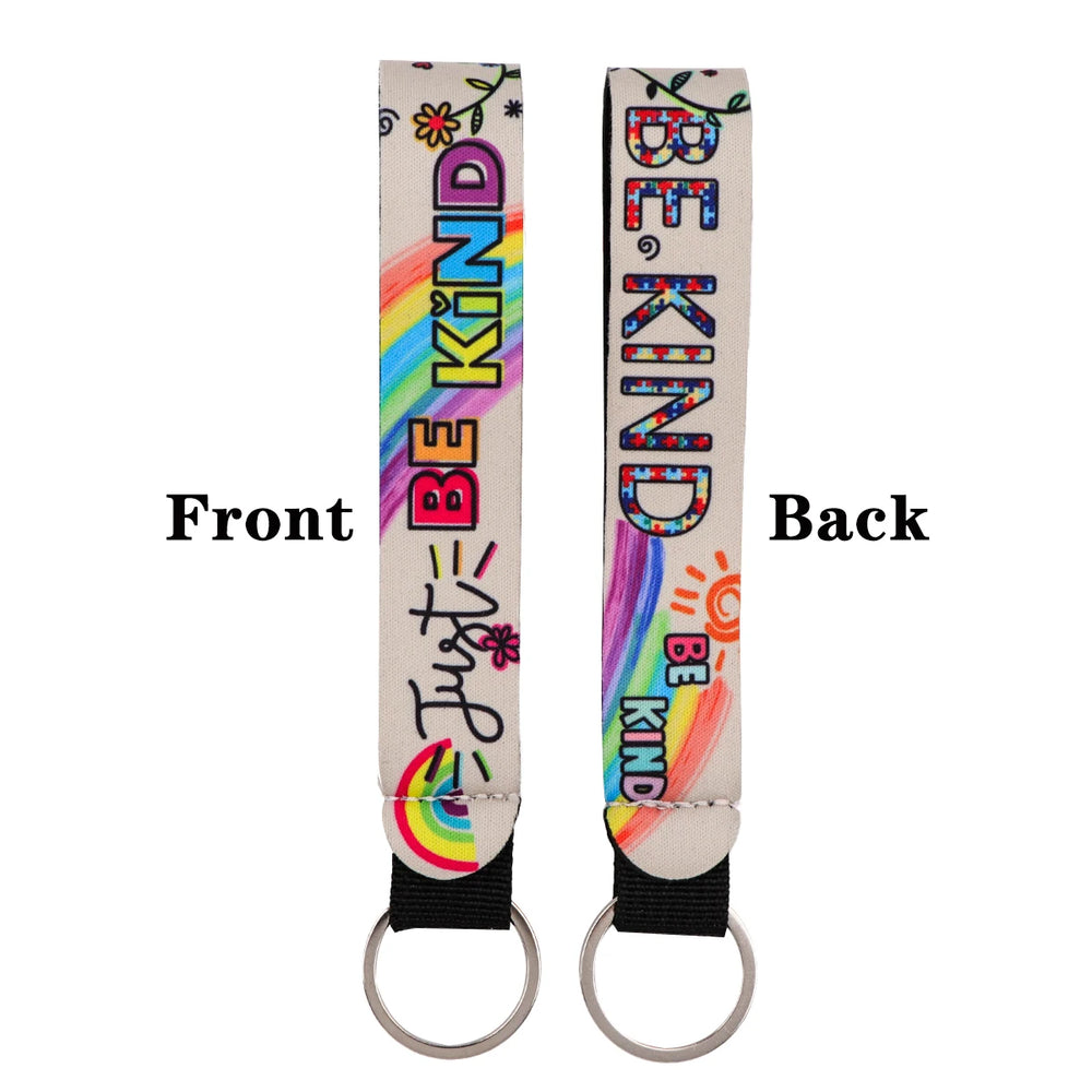 Cartoon Animal Keychain with Wrist Strap | Anti-Lost Lanyard for Keys alternate view