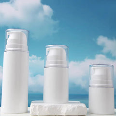 1Pcs 30/50/100ml Portable Travel Empty Airless Pump Jar Cream Dispenser Refillable Lea close-up view