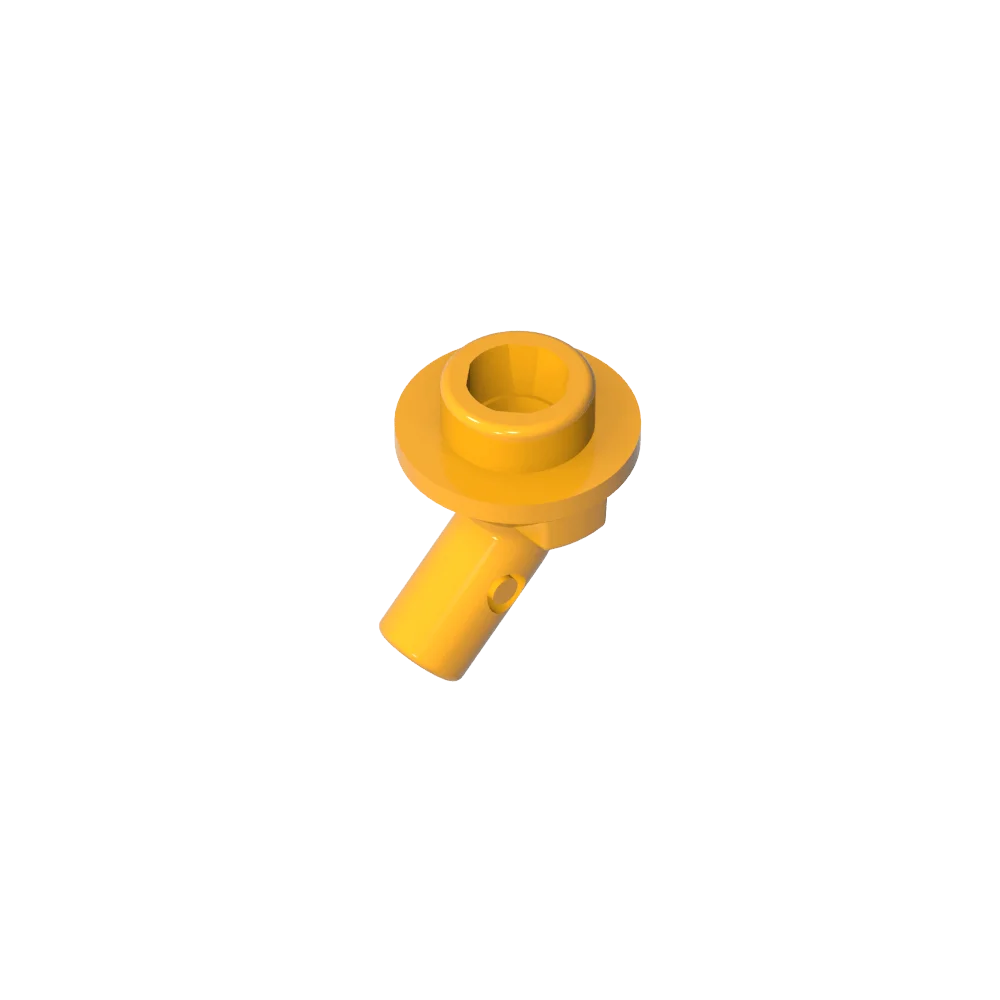 Gobricks GDS-2192 Bar, Angled with Stud on End | Compatible with Lego 65578 Technical close-up view