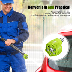 High Pressure Car Wash Nozzle 6 in 1 Multifunctional 14 Inch Design Suitable for 1/4 Inch Pressure W