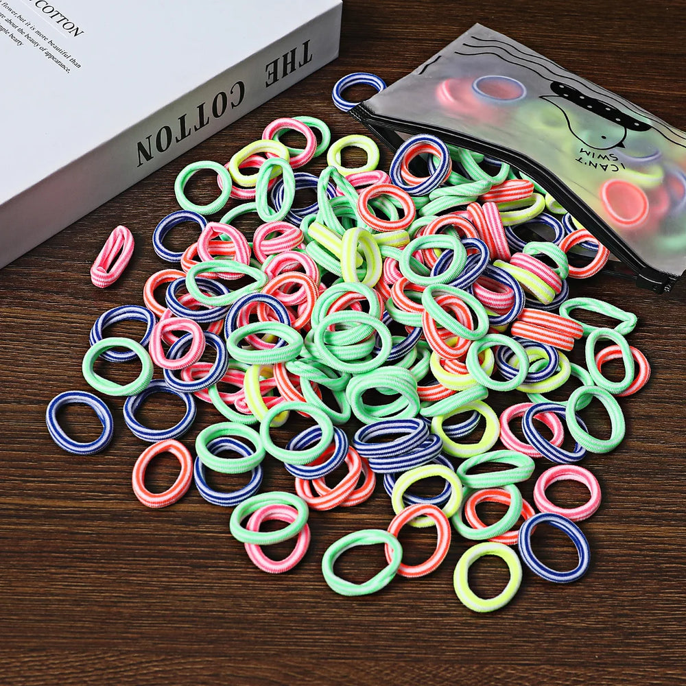 Ties Rubber Band Kids Elastic Hair Leagues Girl Hair for Children close-up view