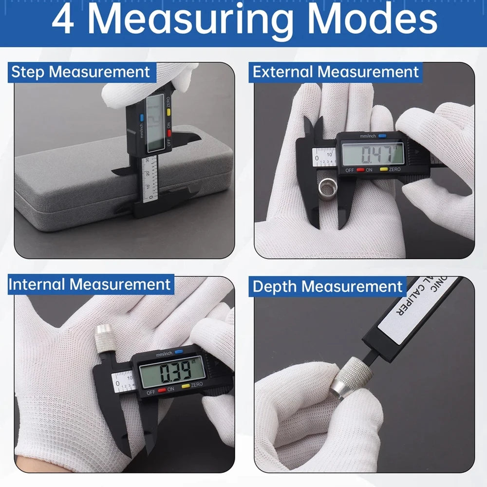 1PC Mini Plastic Vernier Caliper | 0 to 150mm Student Measuring Tool lifestyle view