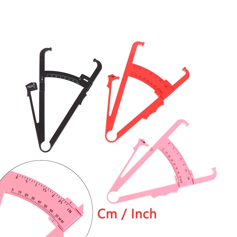 Body Fat Caliper for Home Use | Skinfold Thickness Tester for Fitness Tracking close-up view