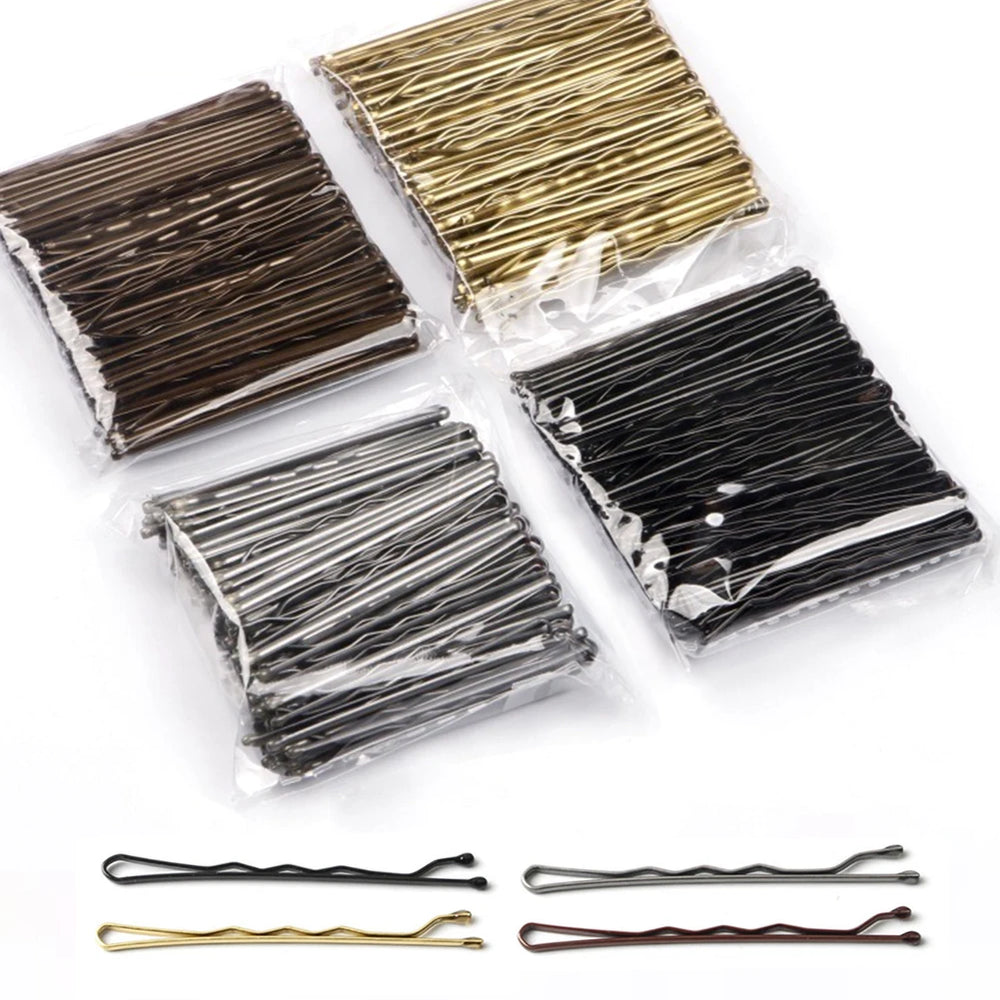 50pcs/set Multi Colors Women Bobby Pins 5cm Hair Clip Lady Hairpins Curly Wavy Grips alternate view