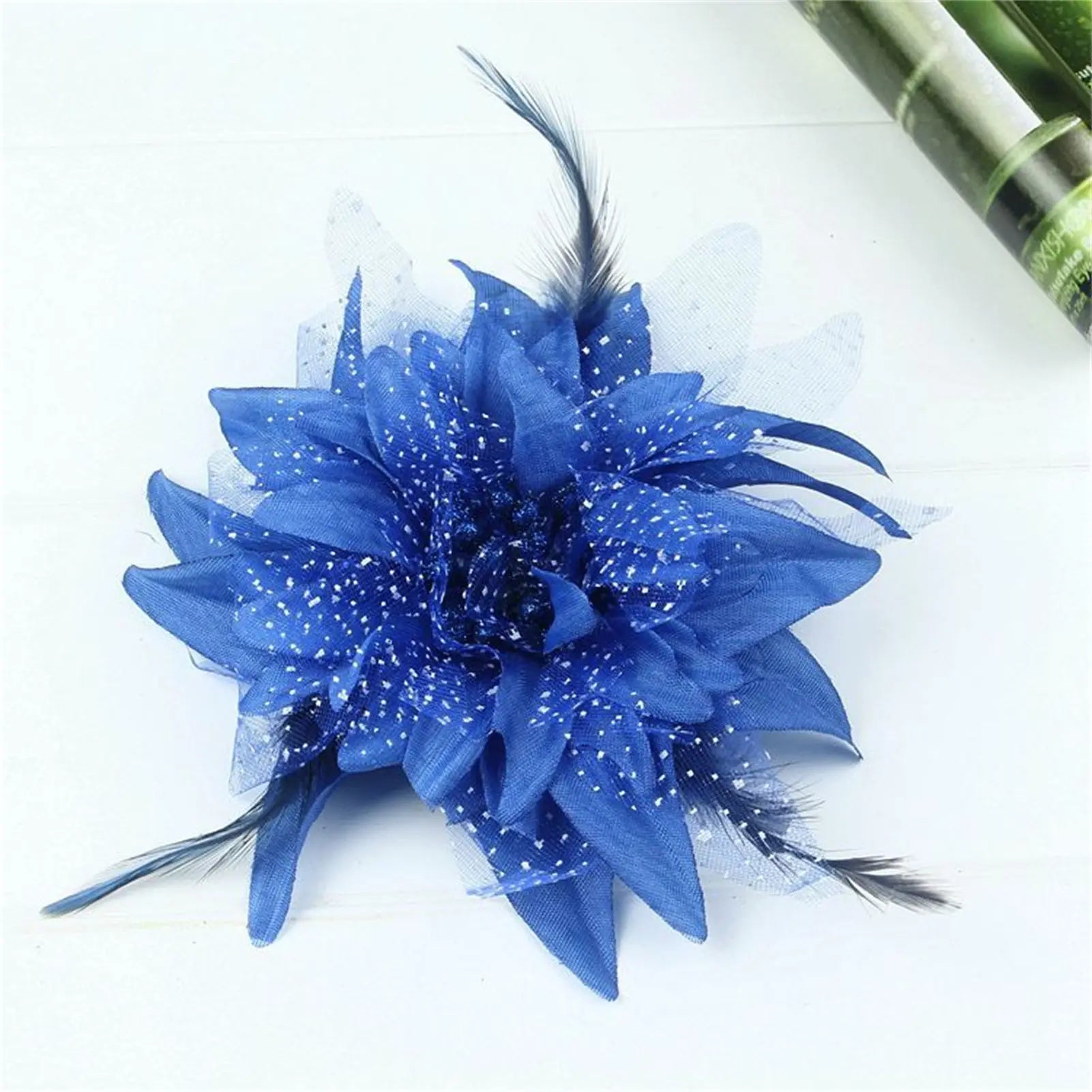 Women's Fashion Flower Feather Bead Corsage Hair Clip Bridal Hairband Brooch Pin Brida Barrettes Hair Accessories Jewelry