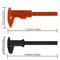 3-Pack Plastic Vernier Calipers Set | Dual Scale Measuring Tool for Precision Work alternate view