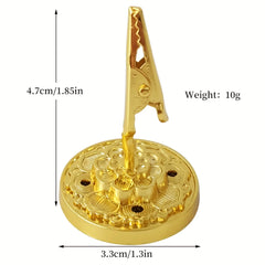 Mini Lotus Flower Incense Burner | Incense Coil Holder and Stick Holder for Home Decor close-up view