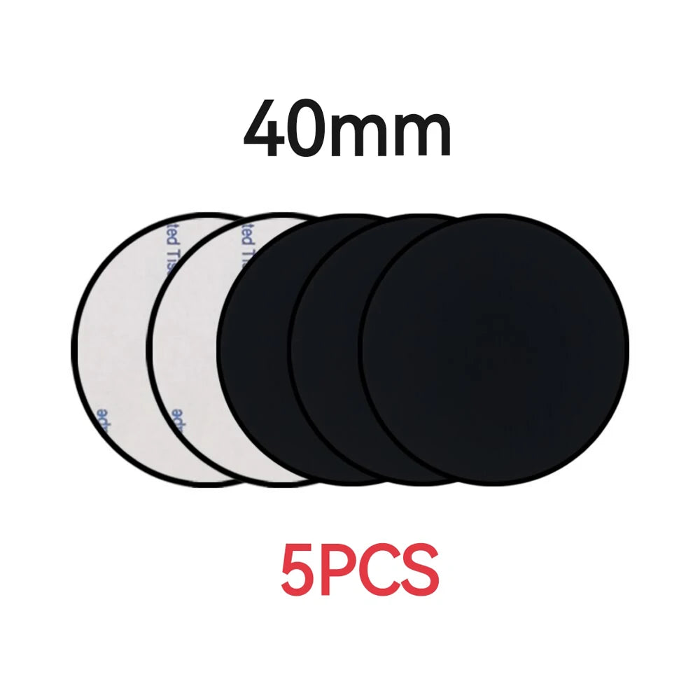 1/3/5PCS Magnetic Metal Plate For Car Phone Holder Universal Iron Sheet Disk Sticke additional angle