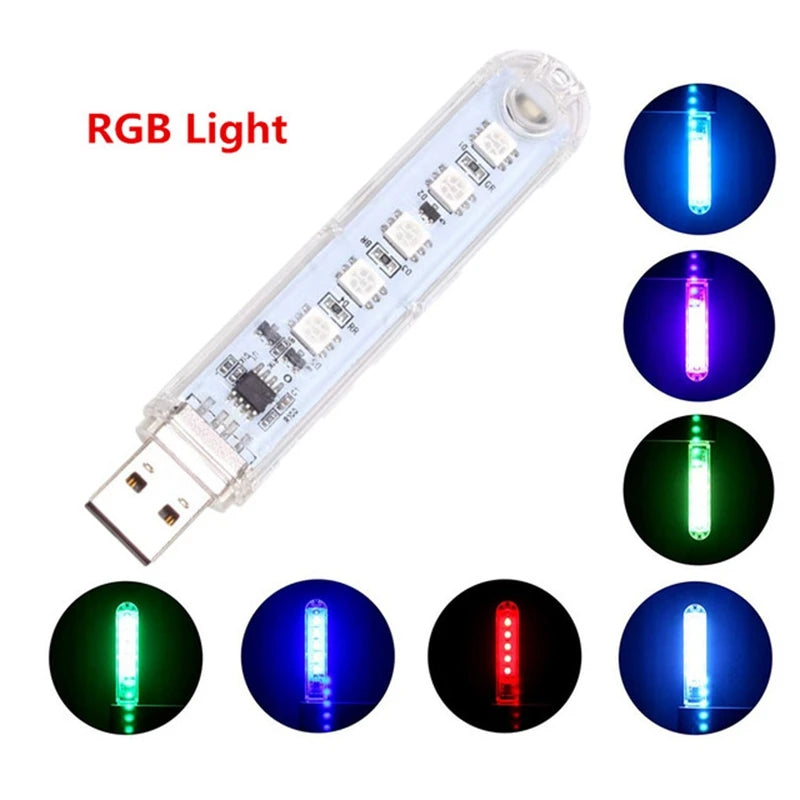 Mini USB LED Book Light | Ultra Bright Reading Lamp for Power Bank, PC, Laptop, Notebo close-up view