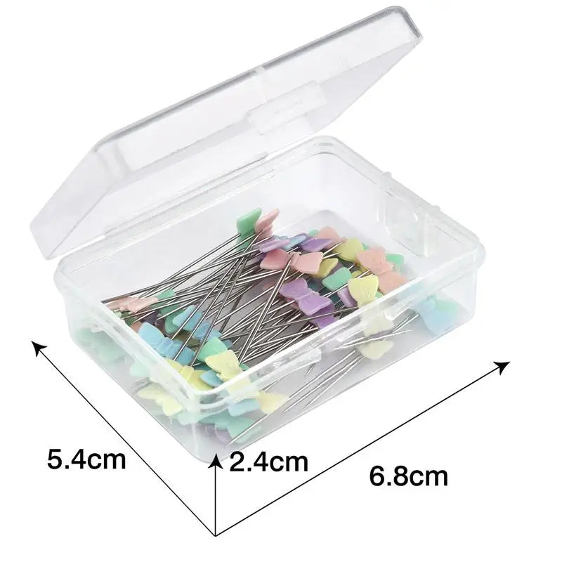 100/50Pcs Patchwork Pins Dressmaking Pins Sewing Embroidery Tools Needle Fixed Meta additional angle