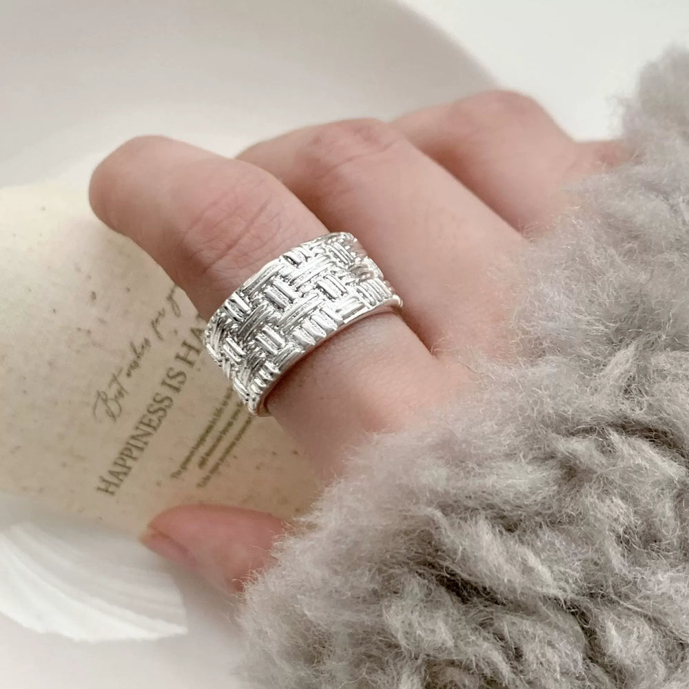 Sam Panda 925 Sterling Silver Rings For Women Men Fine Jewelry Finger Adjustable Op additional angle