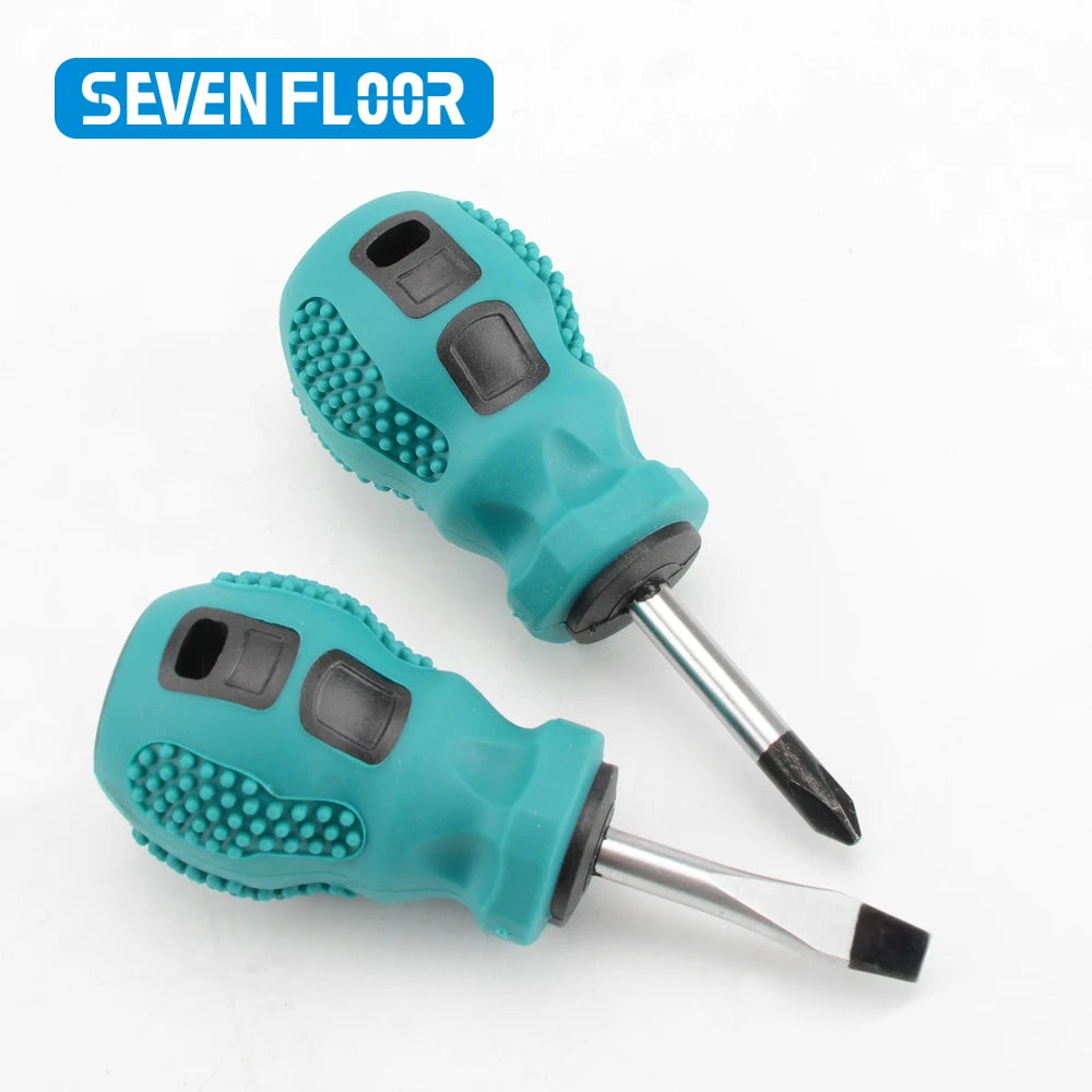 Precision Screwdriver Set | Manual Kit with Phillips and Slotted Head close-up view