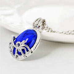 Katherine Vampire Diaries Cosplay Pendant Necklace | Vintage Silver Chain Jewelry detail view